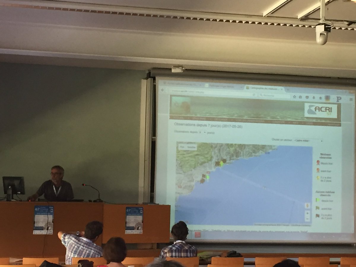 jds2017's tweet photo. Pascal Monestiez présente les sites web de collecte de données participatives aux #jds2017 #vigienature #sciencesparticipatives #cisstats https://t.co/IIcgDc8il3