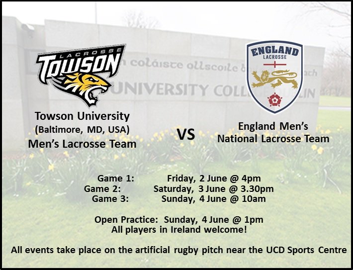 <a href="/TowsonTigers/">Towson Athletics</a> <a href="/Towson_MLAX/">TU Men's Lacrosse</a> <a href="/EnglandLacrosse/">Team England (Men)</a>