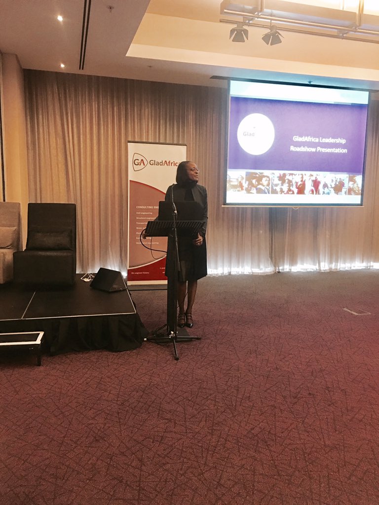 GladAfricaGroup's tweet photo. The Chairperson of the @GladAfricaFound, giving an address at the Leadership roadshow.
#GladAfricaRoadshow
#BrandIgnition https://t.co/KUxhq0S9L2