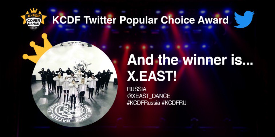 KPOPCoverDance's tweet photo. The winner of the first Twitter award is~~~~~~
X.east !!!!!! https://t.co/b6LezNn2tG