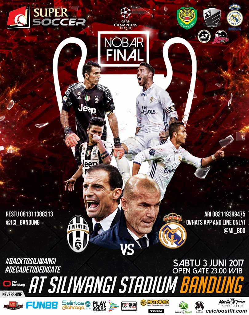 JCI_Bandung's tweet photo. Super Soccer X JCICB X @MI_BDG Proudly present #NobarFinalUCL
📆 Sabtu, 3/6
🕙 23.00
🏠 Stadion Siliwangi
💸 30K https://t.co/E3xnJWbniX