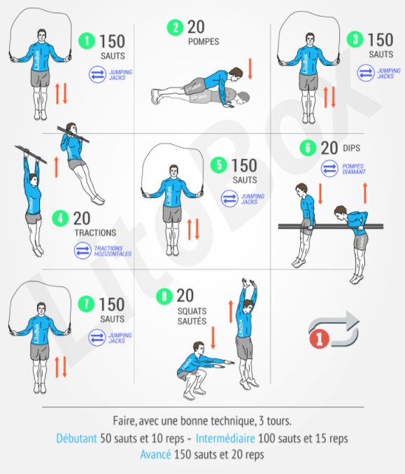 FitNHotel_FR's tweet photo. Un circuit complet orienté cardio et musculation avec de la corde à sauter.
A pratiquer dans nos fitness rooms ou chez soi! 😉
#fitness https://t.co/gSduhrmya7