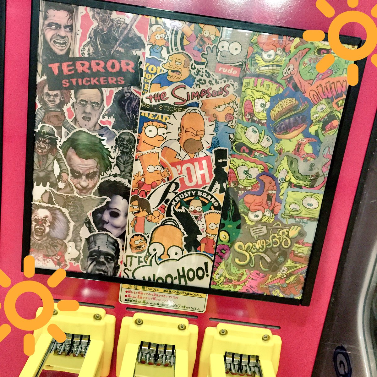 🌟 輸入ステッカー 新作 🌟 100円輸入ステッカーマシーンに新作届き