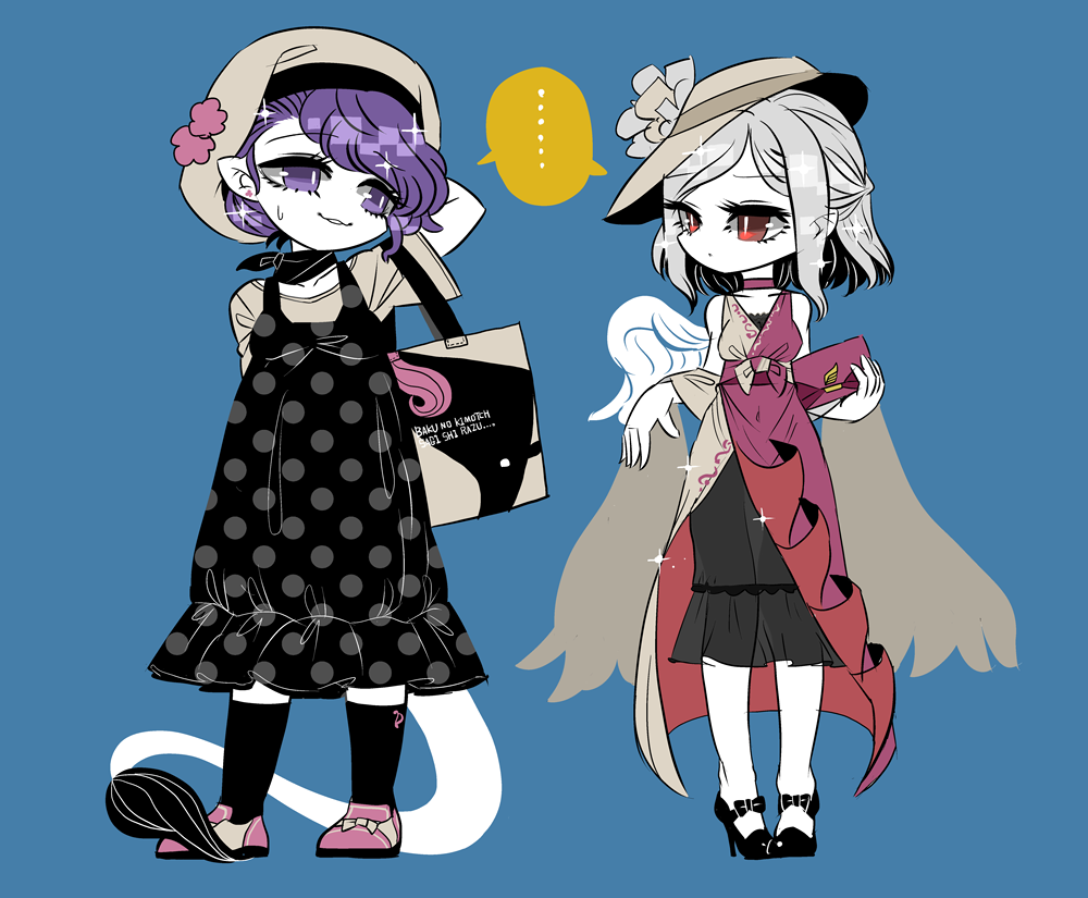 夜覩カタリさんのアレンジ見てたら描きたくなったのでドレサグちまちま描いてました 
