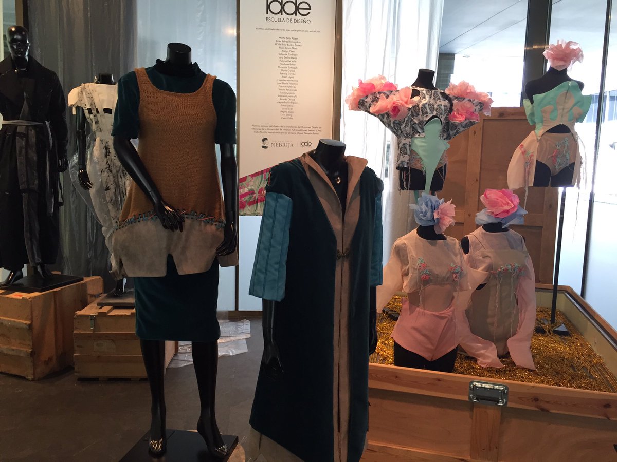 Nebrija's tweet photo. No os perdáis la exposición del mes del Diseño Emergente en el @MuseodelTraje Magnífico trabajo junto a @iademadrid #ModaEnNebrija https://t.co/IsOmjstmE3