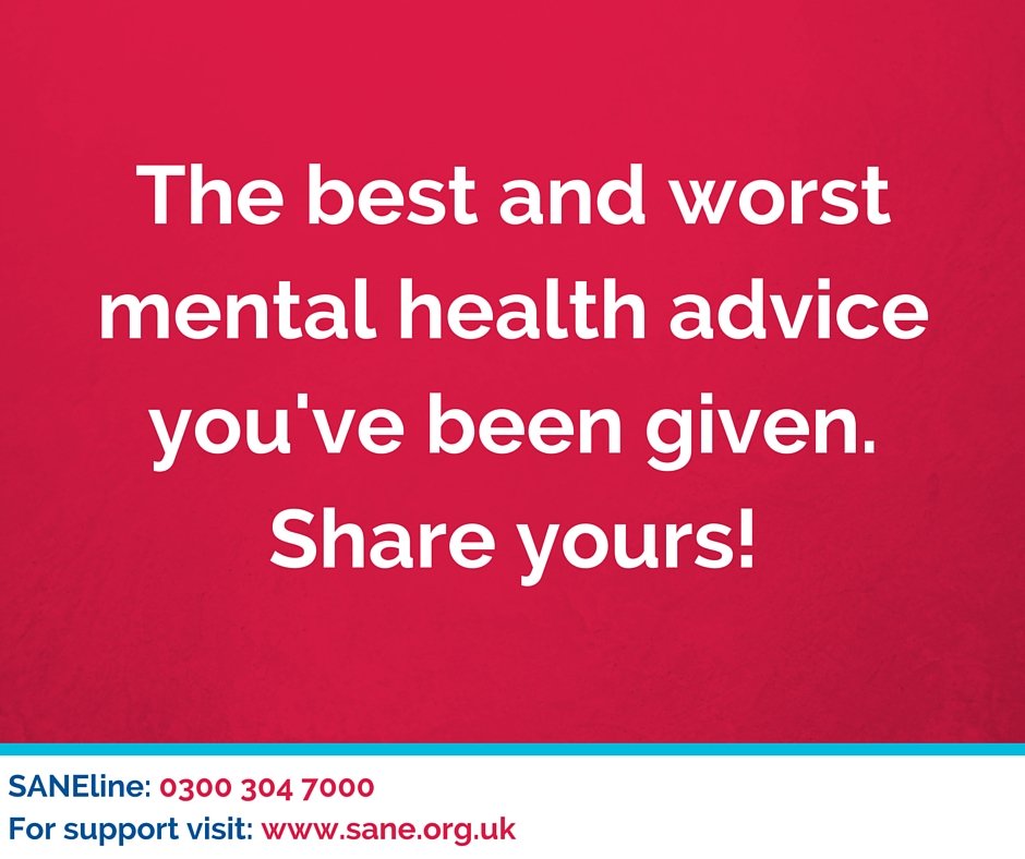 FollowBDT's tweet photo. "Just pull your socks up!" The range of mental health advice you can get goes from brilliant to appalling. Share your best &amp; worst examples. https://t.co/lBQ3gEExZX