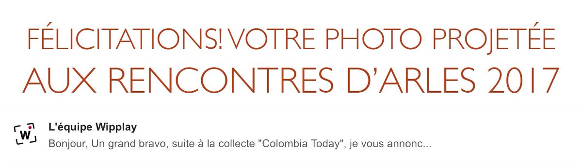 La surprise encourageante du jour. #photo #arles #photography  #rencontresarles #France #Colombia <a href="/FrCol2017/">Année FranceColombie</a> @rencontresarles