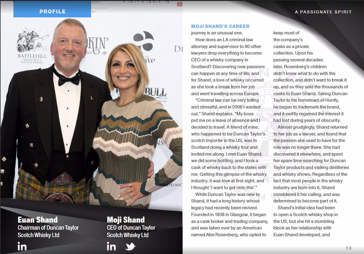 Amazing 9-page feature on our CEO <a href="/mojdehzamani/">mojdeh zamani</a> in <a href="/BizReviewUSA/">Business Review USA</a> on her journey from law in LA to whisky in Scotland ow.ly/LZBV30cfG0Y
