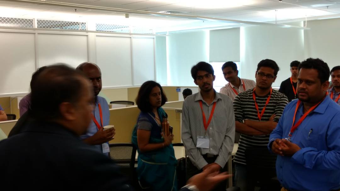 Persistentsys's tweet photo. #CognitiveIoTBuild #hackathon teams pitching their solutions to #IoT experts. @shalinikap @raydhillon @ibm_in @IBMIoT #Bengaluru https://t.co/sOakfmw2E1