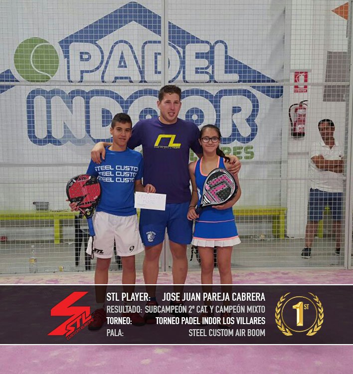 SteelCustom's tweet photo. ¡Doble enhorabuena para el jugador #SteelCustom Jose Juan Pareja! 🏆 ¡¡Subcampeón 2º Masc. y 🏆 Campeón Mixto!!: https://t.co/WvWVHJQ2oE https://t.co/65GHFBWtiR