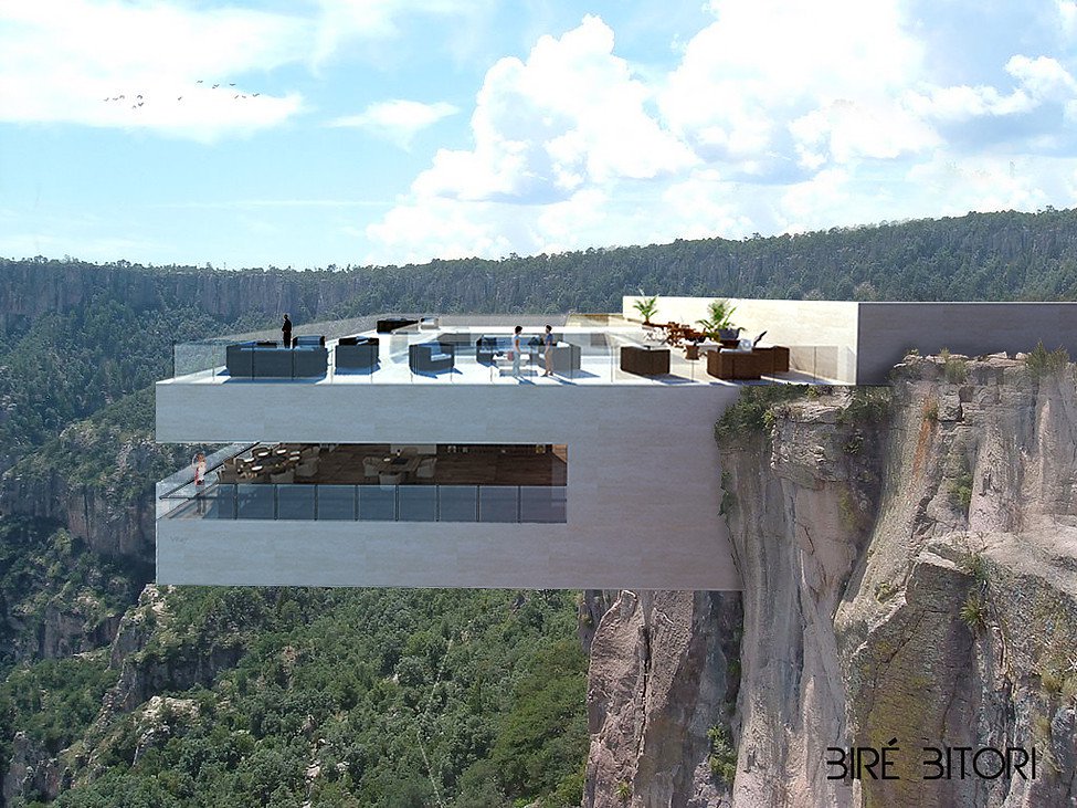ilumina_helios's tweet photo. Bire Bitori, un restaurante a 1800 metros en el Cañón del Cobre https://t.co/yDggY8B8pn - vía @arqideal #curiosidades #construcciones https://t.co/79qVArNtui