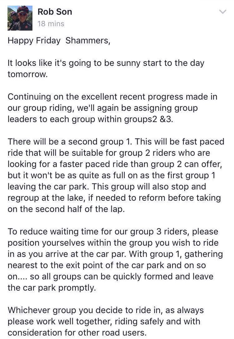 SAScycleclub's tweet photo. Every Saturday 7am, Ashton Way Keynsham. Everyone welcome to join us in our 'Lap of The Lakes'
#SAS
#LOTL
#CollectiveCycling
#TomorrowWeRide https://t.co/VxkyQW2k0V