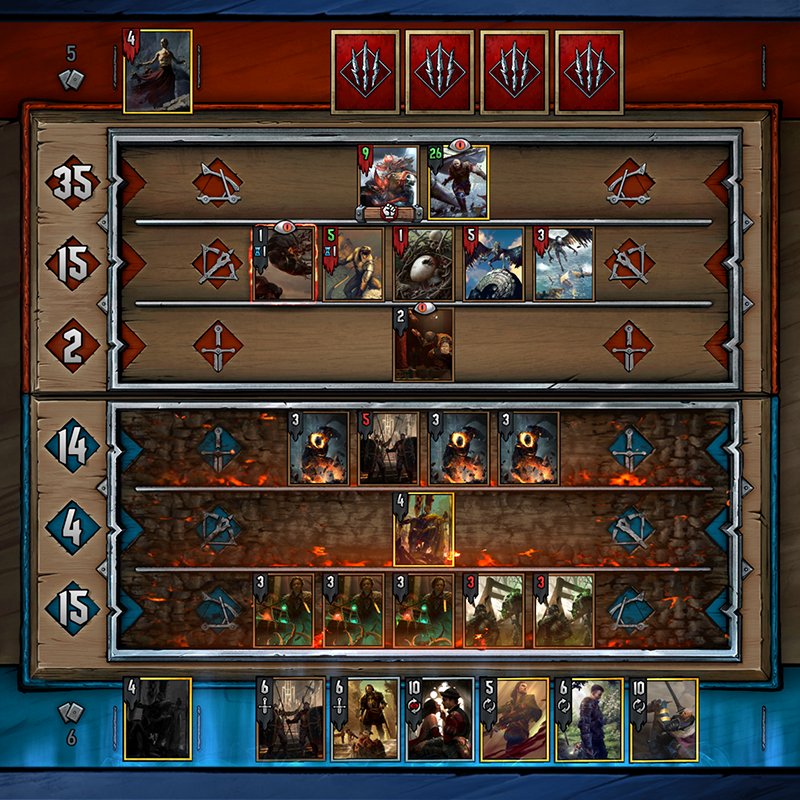 PlayGwent's tweet image. #PuzzleFriday
Round 1
What&apos;s your next move and why?