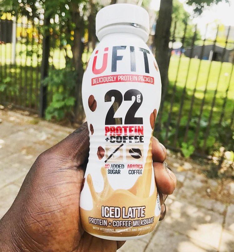 UfitDrinks's tweet photo. UFIT Iced Latte 👉🏼 22g #protein blended with real #arabica coffee☕️️have you tried it yet? Grab a bottle from @BootsUK https://t.co/EDqTgeag3E