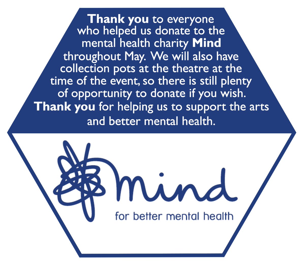 RavenArtsPro's tweet photo. Picture says it all. Thank you to everyone who has helped us donate to @MindCharity #donate #bettermentalhealth #workingtogether https://t.co/2Ha3hLCKez