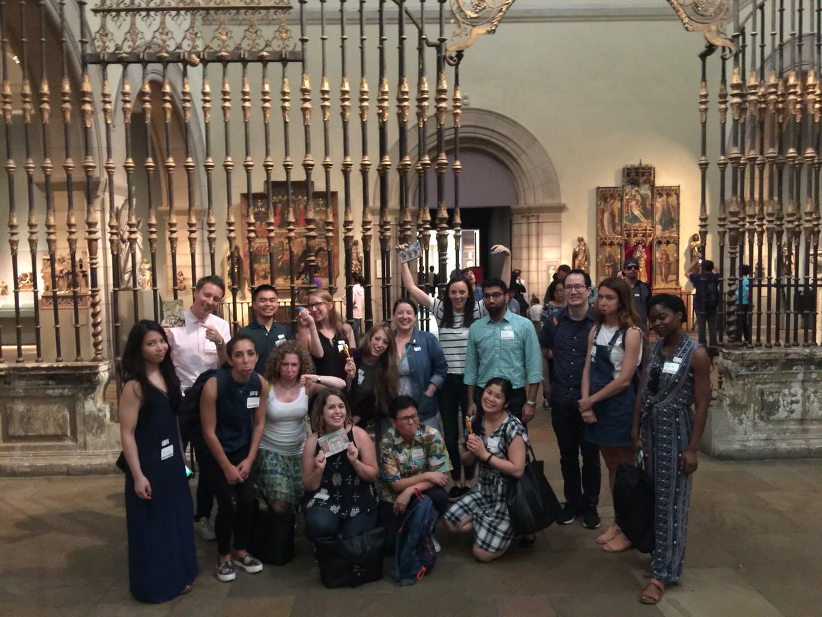 Zocdoc's tweet photo. Zocdoc Marketing experienced a whole new side of @metmuseum during a recent team outing, courtesy of @MuseumHack. #LifeatZocdoc https://t.co/EwQHLSvxyB