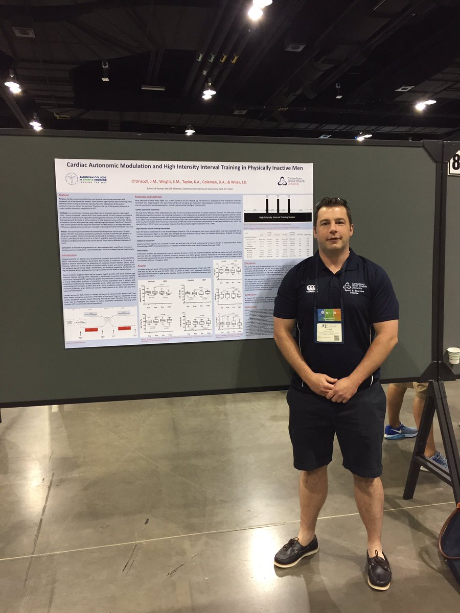 JonathanWiles2's tweet photo. Another big #HIIT at #ACSM2017 from the Clinical Exercise Science Group @SpExSci_CCCU @SportsLab_CCCU https://t.co/FtMqnVoyQa