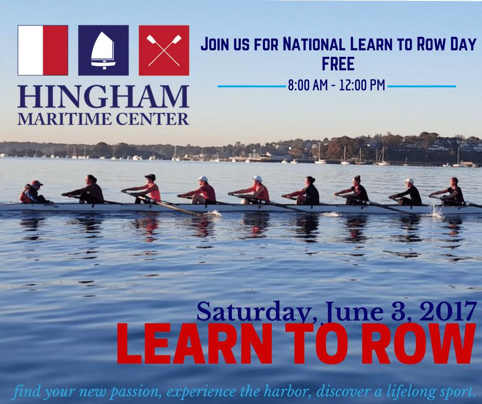 Join #HHCrew alum at HMC TOMORROW 8am-12noon for Natl Learn to Row Day. Free event for 12yrs or older.  hinghammaritime.org