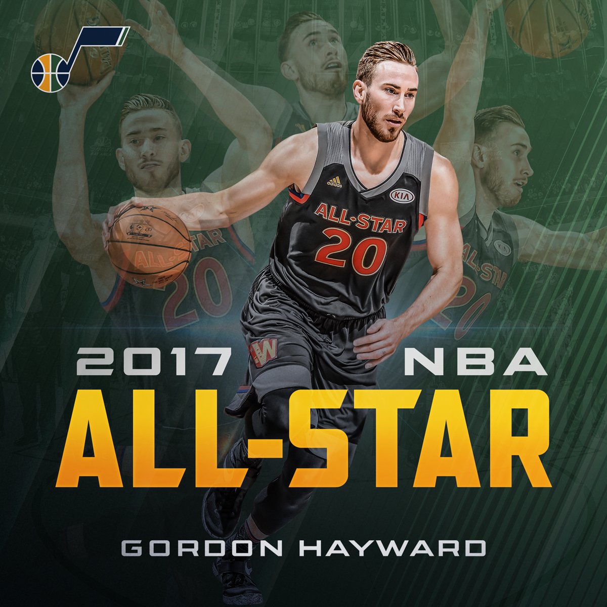 Gordon Hayward Named to 2017 NBA All-Star Team