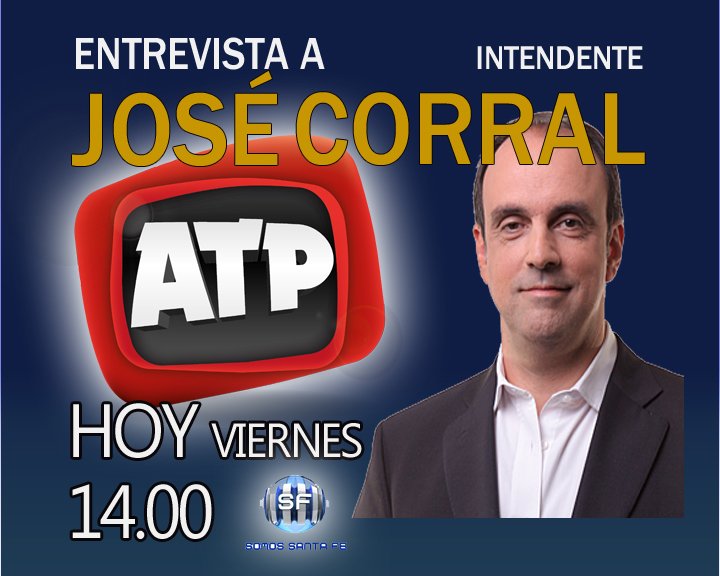 ATPSantaFe's tweet photo. #Hoy entrevistamos a @josecorralSF en estudios. Los esperamos desde las 14 por @somossantafe https://t.co/zWFvoiiT39