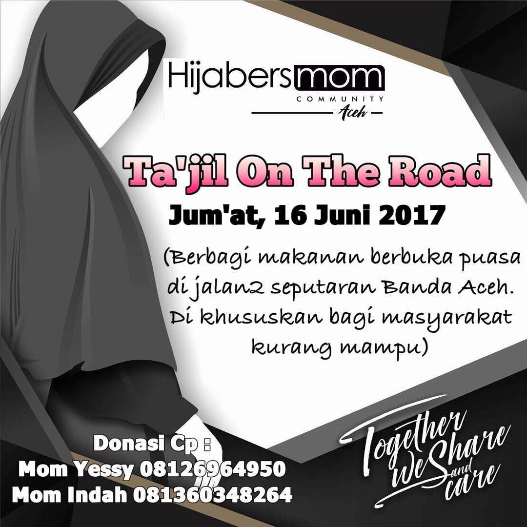 HmC_Aceh's tweet photo. Mari moms berpartisipasi pd agenda HmC Aceh Ta'jil on the road tahun ke 4 Ramadhan 1438H
Donasi:Mom Yessy 08116831425
Mom Vera 081392835858 https://t.co/MsjQRKXGlg