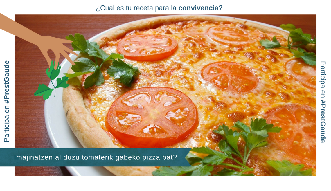PrestGaude_Bizk's tweet photo. Imajinatzen al duzu tomaterik gabeko pizza bat? XVI. mendean Amerika aurkitu zuten arte ez zen plater horren osagai bihurtu... #PrestGaude https://t.co/EdhEYgKwXr