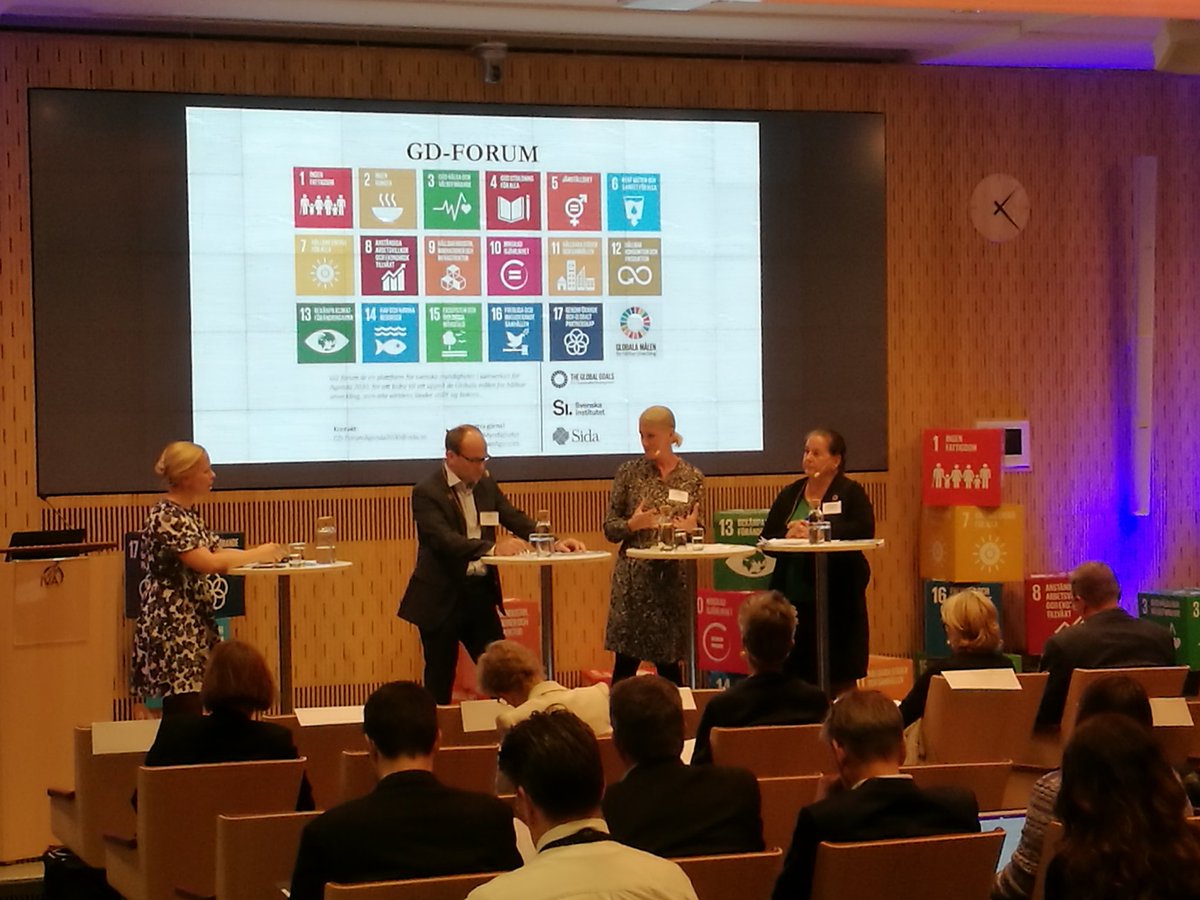 AmKvarnstrom's tweet photo. "Bistånd, handel och välfärd går hand i hand!" @AnnaStellinger #GDforum #2030myndigheter https://t.co/iOfF4BPBEk