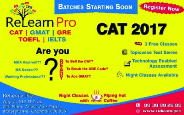 RelearnPRO's tweet image. @RelearnPRO is proud to launch it&apos;s GRE/GMAT, CAT , IELTS and TOEFL program. Batches starting soon! Great offers for early birds!