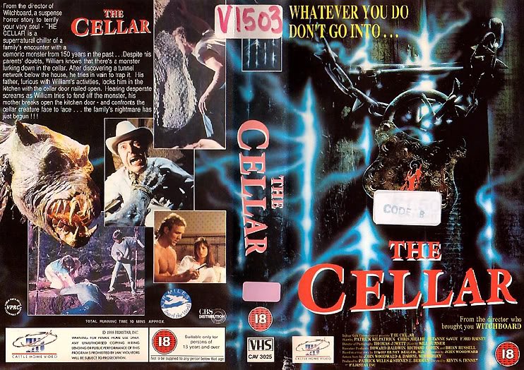 Alt. Horror Franchises 2: Kevin Tenney's THE CELLAR was paired up alongside THE KINDRED for its German VHS release.
