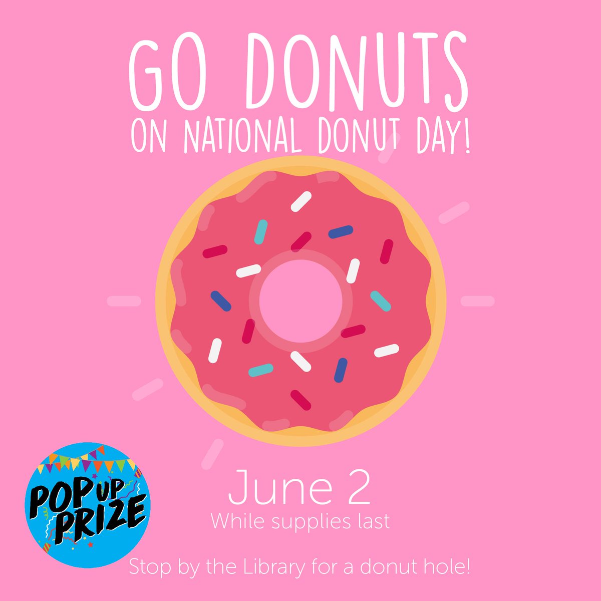 NPLchirp's tweet photo. To celebrate the first official day of our summer reading program enjoy some donuts while supplies last. #ReadToGive https://t.co/50xlqG8Vbj