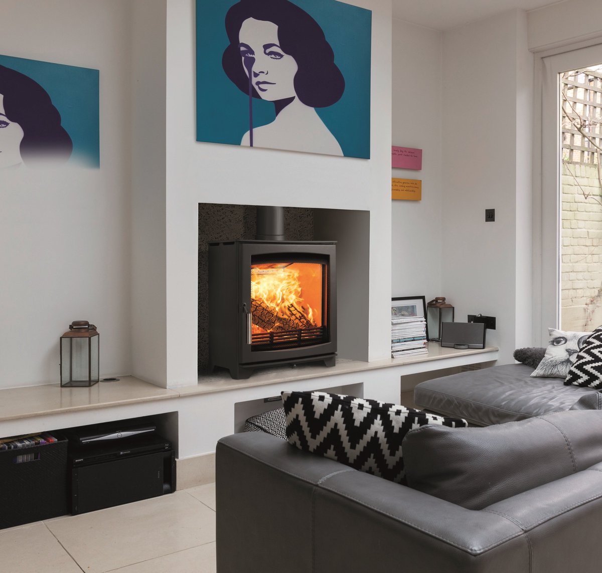 HunterStovesGrp's tweet photo. Looking for contemporary elegance? Then check out the Aspect 5 slimline, it has single air control and is easy to install with a 5" collar! https://t.co/TD1oCQ9YE4