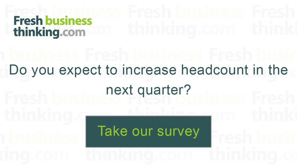 Are you expanding your headcount in the next quarter? Let us know, in our survey: bit.ly/SmithWilliamso…