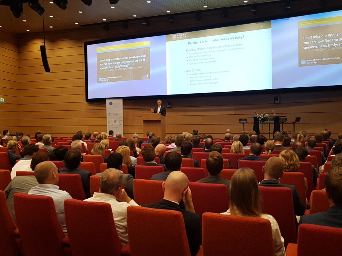 Presenting #Symetrics new product ALICE at the #PensionTech event hosted by <a href="/HollandFinTech/">Holland FinTech</a> <a href="/KPMG_NL/">KPMG Nederland</a> event in a moment!