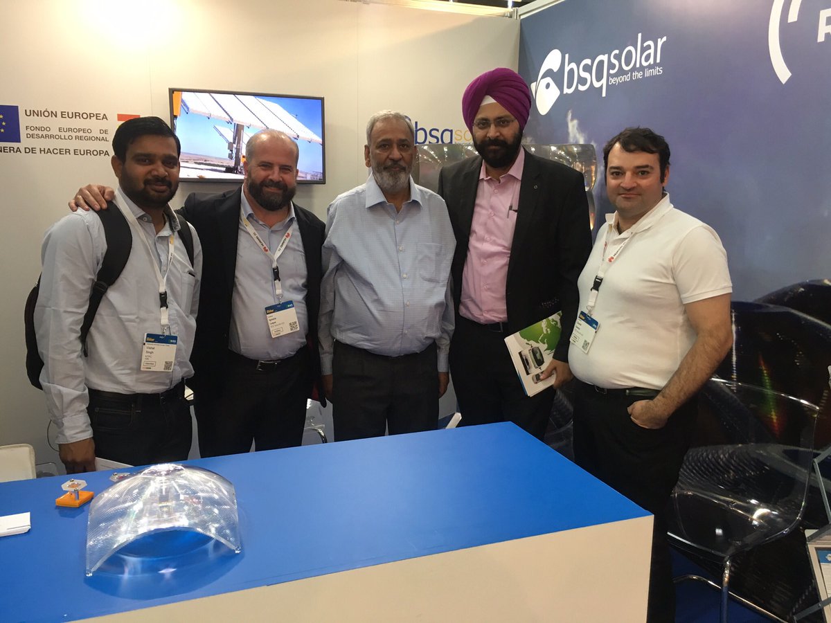 rephlect_solar's tweet photo. @rephlect_solar @H2020SME @Intersolar with our @ntpclimited partners in India. https://t.co/VKc4GquqPC