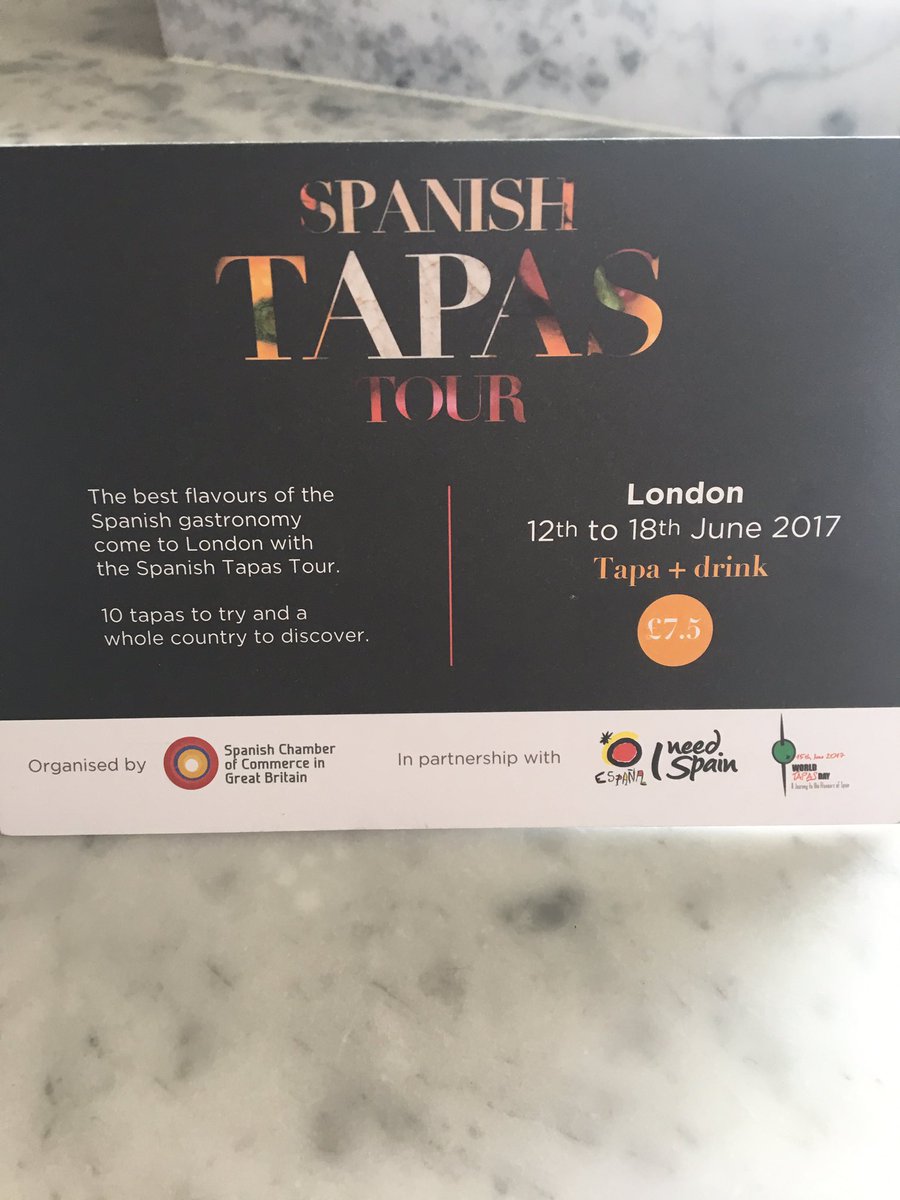 The team of the Chamber is at <a href="/BoqueriaTapas/">BOQUERIA</a> today! We are trying their #tapa before the #SpanishTapasTour 😋😋