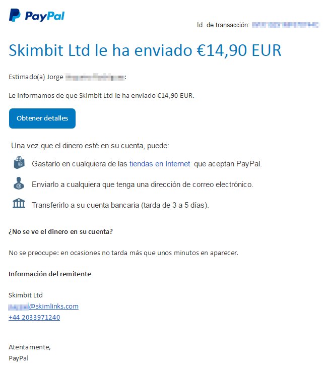 Exprimiblog's tweet photo. Nuevo pago recibido de SkimLinks; la plataforma de afiliación automática - https://t.co/FV7sSYfg7v https://t.co/gKDkhnKpCG