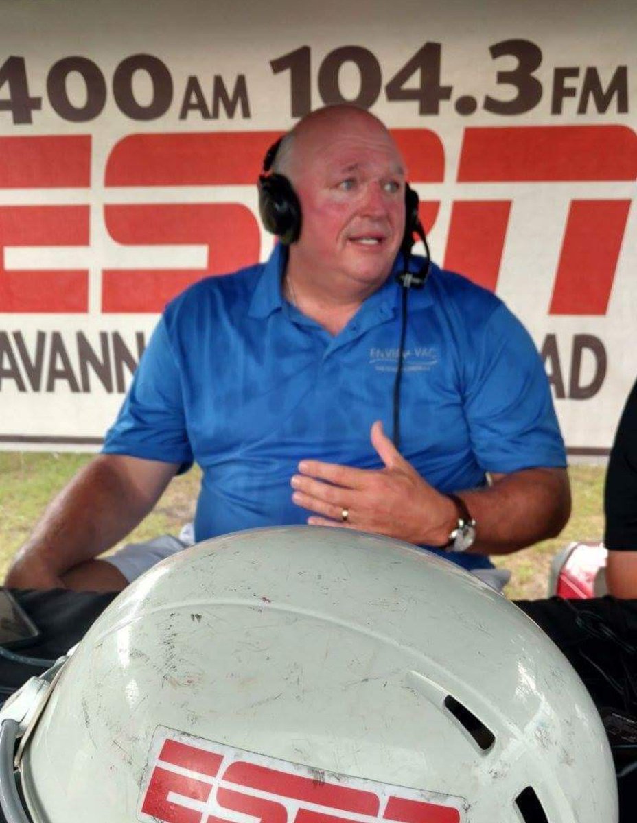 ESPNCoastal's tweet photo. Gigantic #HappyBirthday Kevin 'Catfish' Jackson @EnvirovacClean.  Catfish is one of the great men of Savannah, and beyond. Have a great day! https://t.co/zRdlv1A0Xx