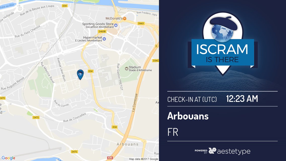 ISCRAM is There tweet media