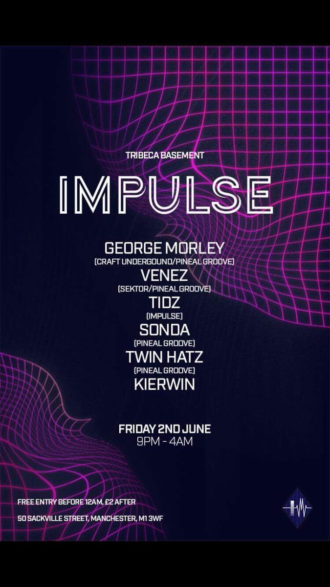 KezwhiteDJ's tweet photo. Catch me playing Impulse launch party 2nyt at tribeca in Manchester's Northern Quater.@pinealgroove @Mcr_Event @McrNightclubs @MCR_EventsUK https://t.co/o7SK4x00fV