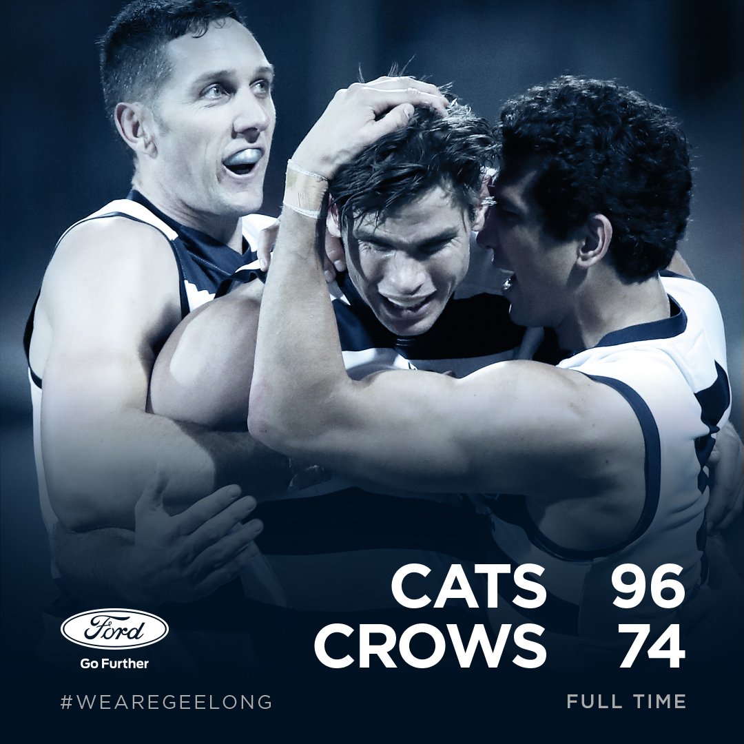 GeelongCats's tweet photo. A great night at the Cattery.
#AFLCatsCrows https://t.co/Q3h70i0XwE