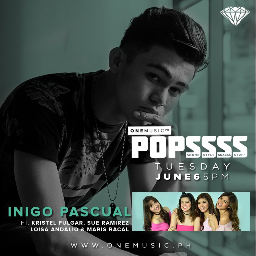 OneMusicPH's tweet photo. It's gonna be a star-studded episode next week on #OneMusicPOPSSSS!
Watch out for @ImPascualInigo feat. #SueTelxLoiRis! 💕💕 https://t.co/E3d1wrqGfp