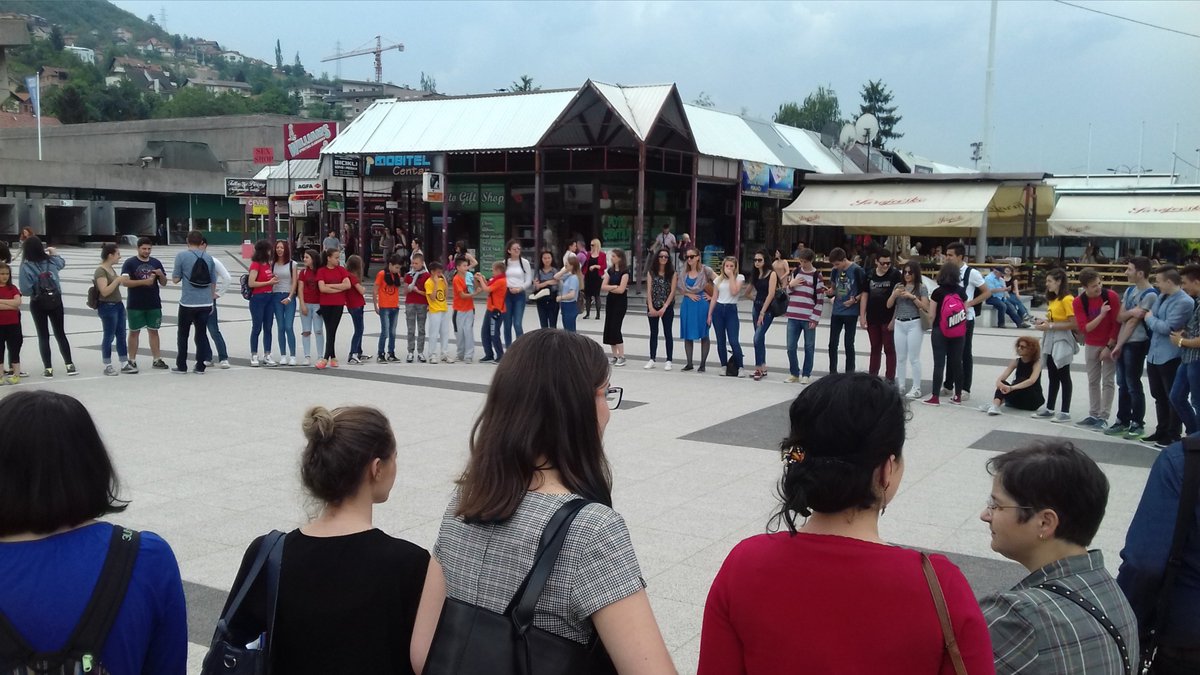 #Terzoparadiso#piazzaskenderija#sarajevo#pistoletto