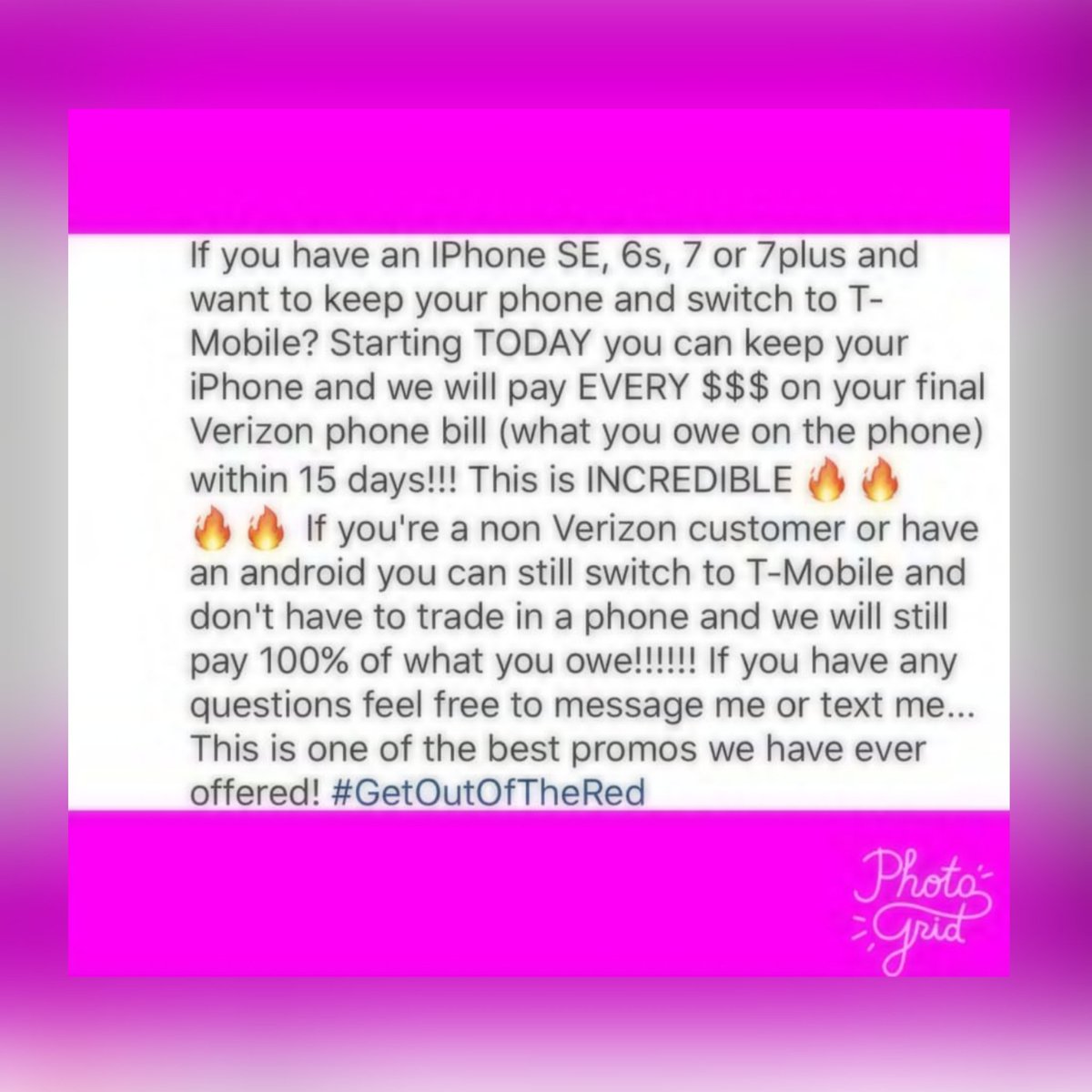 CarOlineSheFine's tweet photo. #PhotoGrid #TeamMagenta #Mobile #GetOutoftheRed #LetsGooooo #WhatAreYouWaitingFor #ComeSeeTheKid @JohnLegere @thatsammori @TMobile https://t.co/ToQv8WxgdN