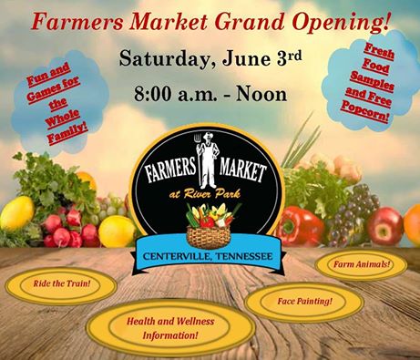 'Farmers Market at River Park will be having their Grand Opening for the Summer on Saturday from 8am until Noon at River Park!