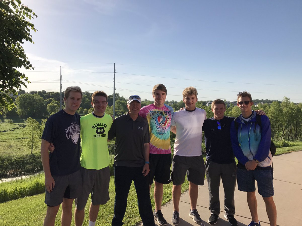 stormruncoach's tweet photo. @ChanStormTF @ChanStormCC @chanprincipal Fab group of T&F Seniors heading to 2AA finals. 57 seasons of HS sports in photo. #chanLegacy https://t.co/zvHMFGVznJ