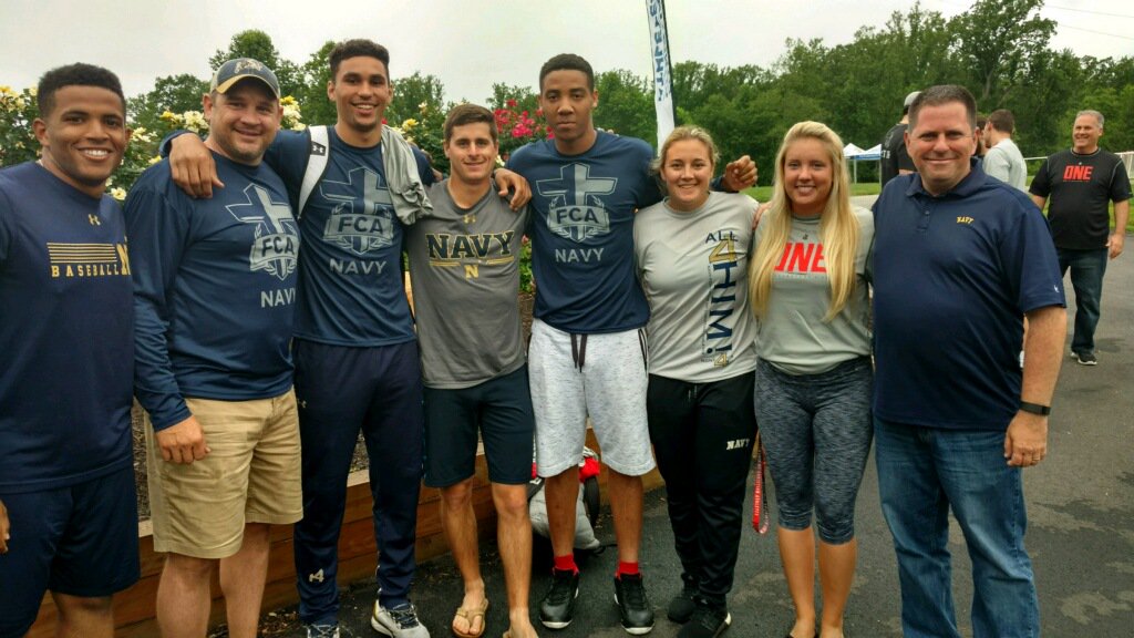 NavyFCA's tweet photo. What an incredible time we had with these @NavyAthletics athletes last weekend at #FCAMACC in North East, MD. So grateful to God! #ONE https://t.co/iSaOuqaFzA