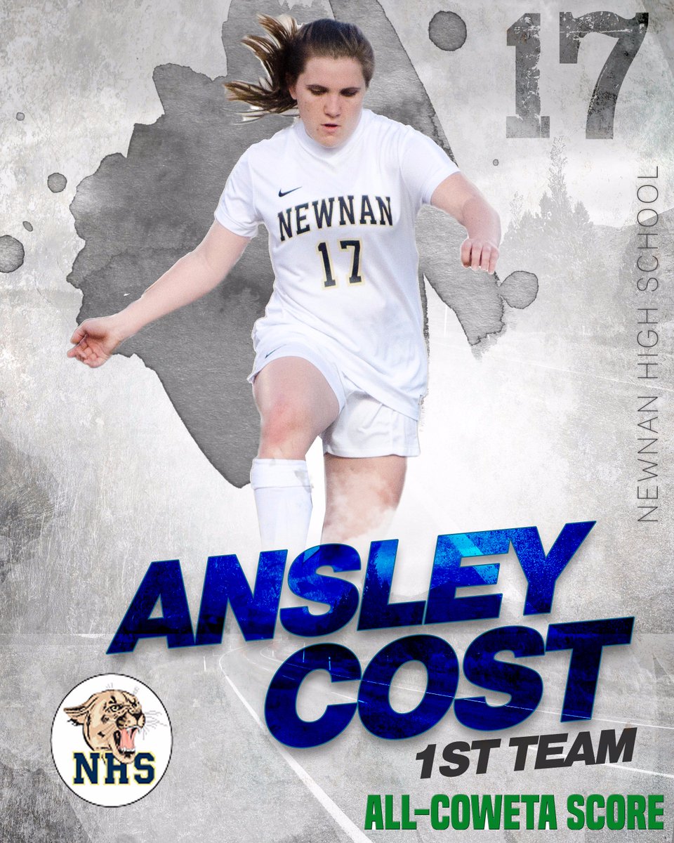 CowetaScore's tweet photo. Congrats to @NewnanHigh sophomore Ansley Cost for being named All-CowetaScore Girls Soccer First Team for 2017. @hendyanajones https://t.co/sdl8nmVJKQ
