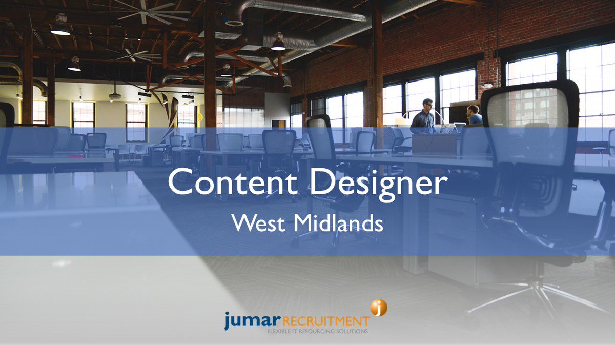 CraigJumar's tweet image. #ContentDesigner 6 month contract based in #WestMidlands contact me for more information. @jumarrecruit #ITJobs