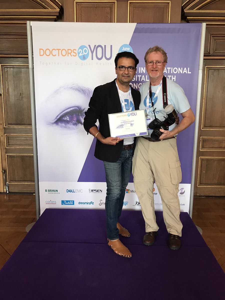 SachinUPenn's tweet photo. Honored - @trustcircle wins first prize #doctors20 for #Global #mobile app changing the game in #mental #health @health20Paris @GFHEU https://t.co/BIwIKxqHCz