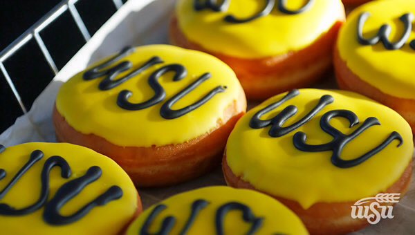 WichitaState's tweet image. Happy #NationalDonutDay!!! 🍩🍩🍩